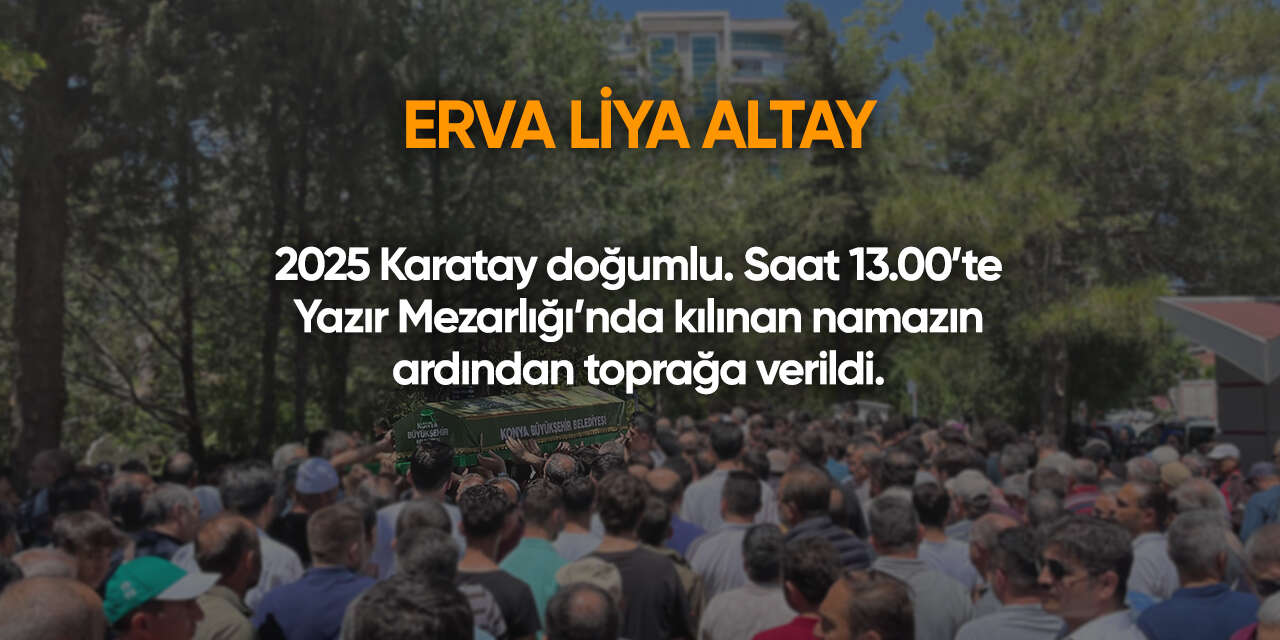 Konya'da bugün vefat edenler | 22 Eylül 2026 7